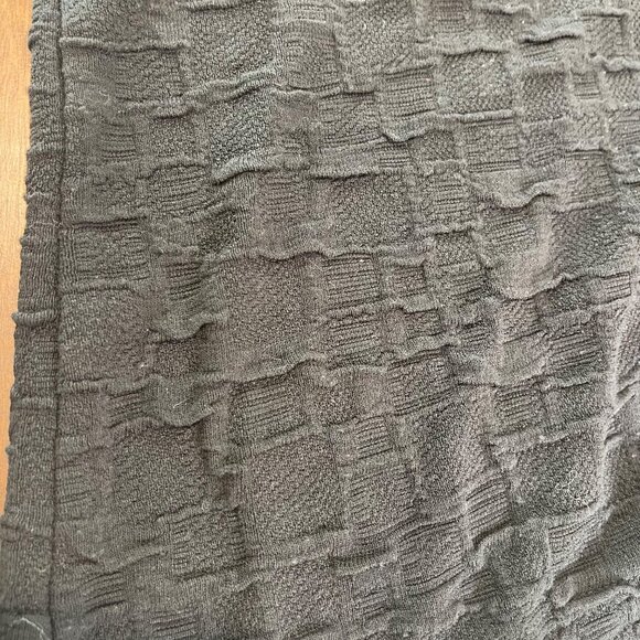 Peck & Peck Cowl Neck Textured Tunic Top Women's Size XL Black Rayon 3/4 Sleeves - Picture 8 of 11